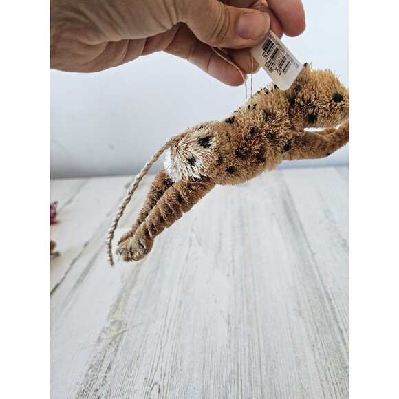 Martha Stewart cheetah Safari ornament bottle brush Xmas tree - Picture 3 of 8